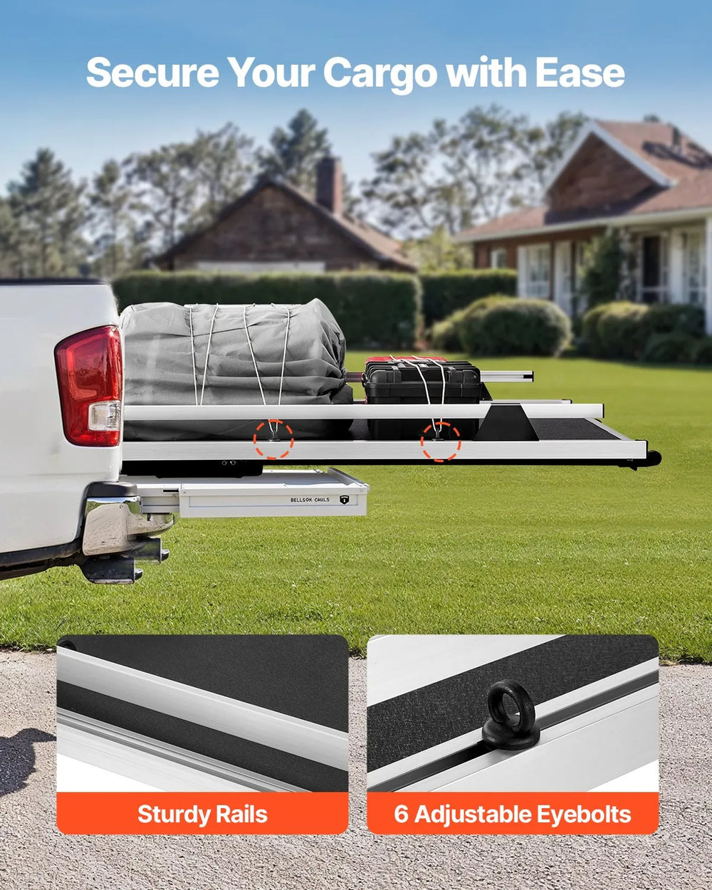 Vevor Truck Bed Organizer 68" x 48" Slide-Out Tray 1,000 lb. Capacity New