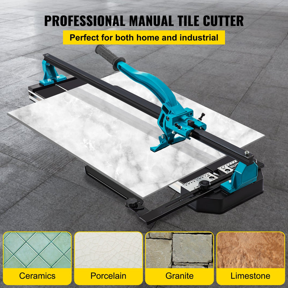 Vevor Tile Cutter 47-inch Manual Tool with Precise Laser Guide 0-45° Cut Angle New