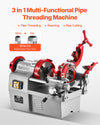 Vevor Pipe Threader Cutter Combo Machine 750W for 1/2" to 2" Pipes New