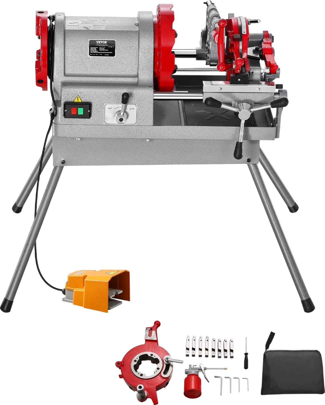 Vevor Electric Pipe Threader Machine 2-Speed 900W for 1/2