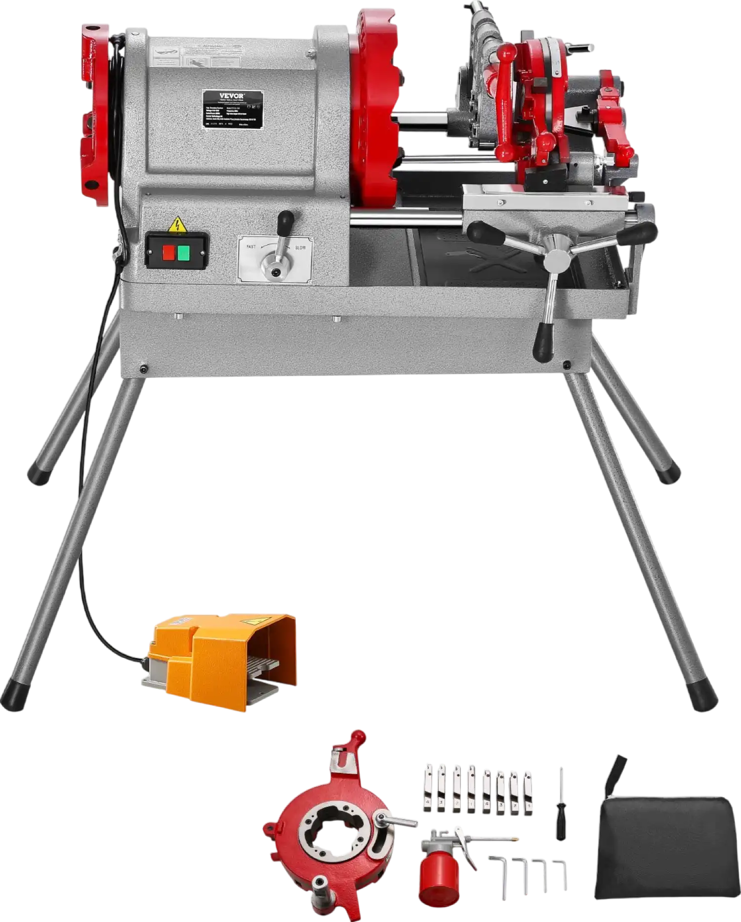 Vevor Electric Pipe Threader Machine 2-Speed 900W for 1/2