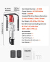 Vevor Electric T Post Driver 2200W 1900 BPM Handheld with 2 Sleeves New