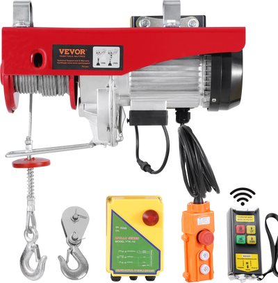 Vevor Electric Hoist Crane Winch 2200 Lbs Capacity Wireless and Wired Remote New