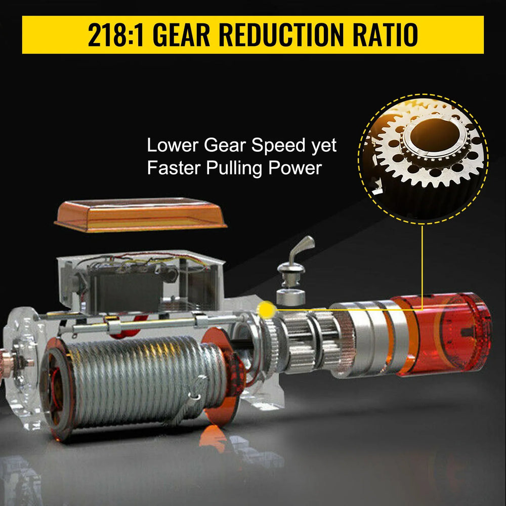 Vevor Electric Winch 17,500 Lbs Synthetic Rope .4" x 85' Wireless Remote Control New