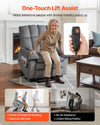 Vevor Power Recliner Chair with Lift to Stand Heat and Massage Dual Motor New
