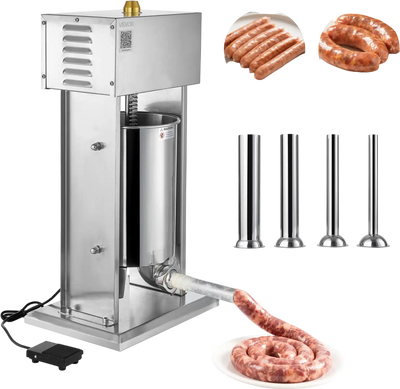 Vevor Electric Sausage Stuffer 25 lb. Hopper Variable Speed with Foot Pedal New