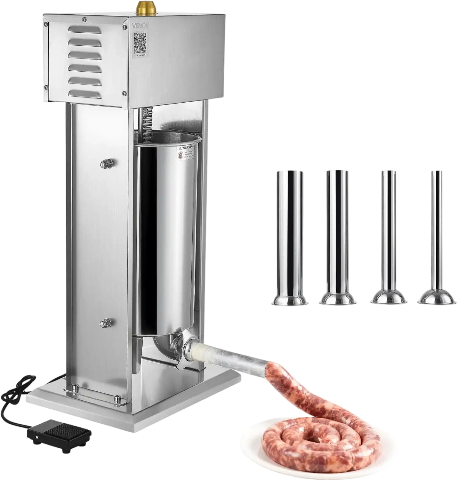 Vevor Electric Sausage Stuffer 33 lb. Hopper Variable Speed with Foot Pedal New