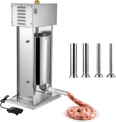 Vevor Electric Sausage Stuffer 33 lb. Hopper Variable Speed with Foot Pedal New