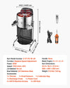 Vevor Electric Bud Leaf Trimmer 18" Adjustable Speed Stainless Steel Blades New
