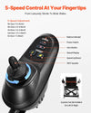 Vevor Electric Wheelchair All-Terrain Foldable 17.7" Seat 3.7 MPH 12 Mile Range 24V New