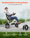 Vevor Electric Wheelchair 21" Seat Width Foldable with 300 lbs. Capacity 3.7 MPH 13 Mile Range New