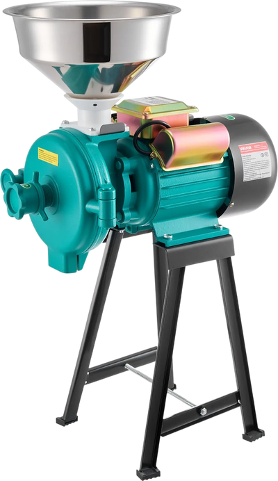 Vevor Electric Grain Mill Dry Grinder 110 lbs/Hr 1500W Adjustable Thickness New