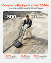 Vevor Electric Plate Compactor 3.9" Depth 5000N Force 130W New