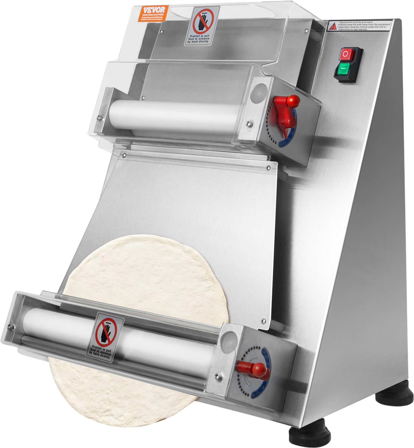 Vevor Pizza Dough Roller Sheeter 3-15 Inch Automatic Press 390W New