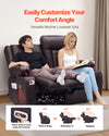 Vevor Loveseat Recliner Sofa with Heating and Massage Power Reclining New