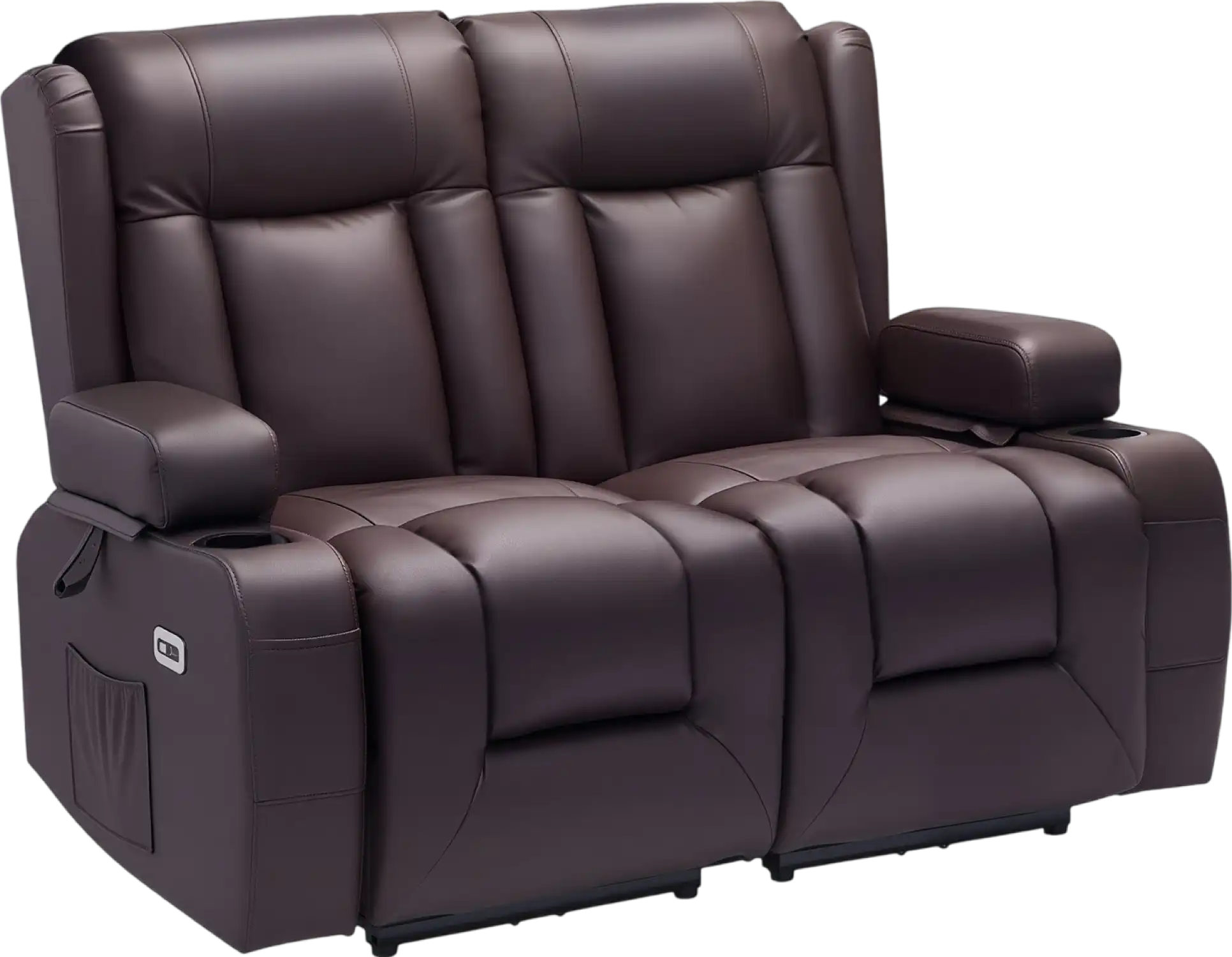 Vevor Loveseat Recliner Sofa with Heating and Massage Power Reclining New