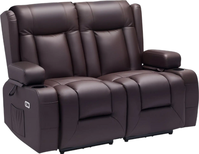 Vevor Loveseat Recliner Sofa with Heating and Massage Power Reclining New