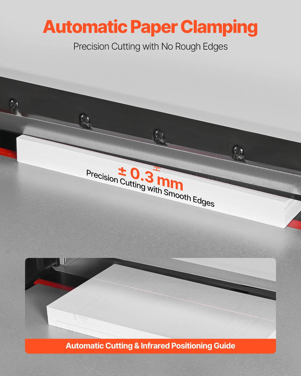 Vevor Electric Paper Cutter 18.9" Cutting Width 1.97" Thickness 220V New