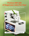 Vevor Commercial Sugarcane Juicer 661 Lbs/Hr Output Stainless Steel 800W New