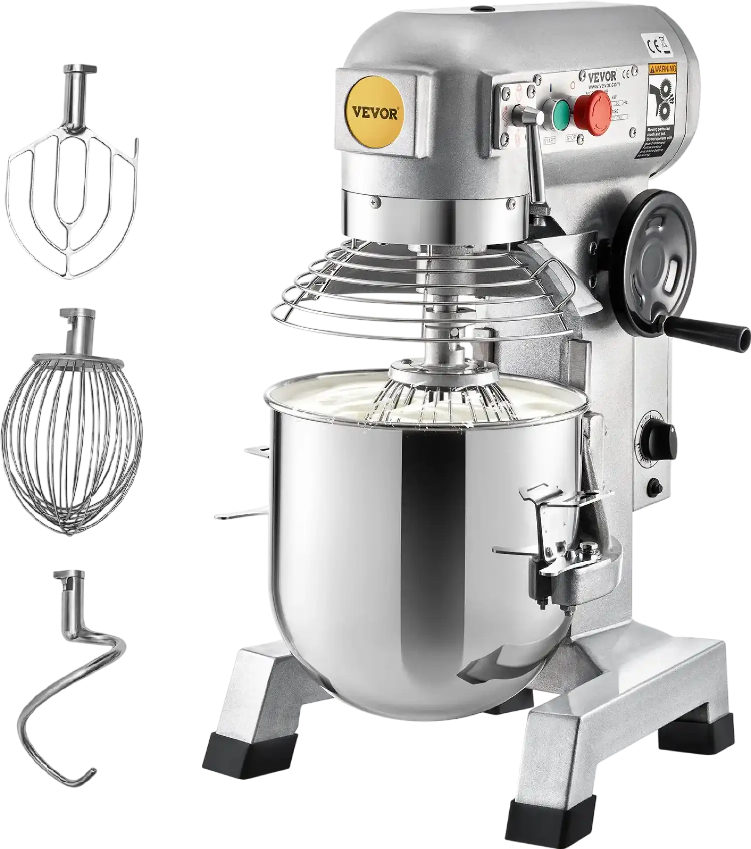 Vevor Commercial Food Mixer 10 Qt with Timing Function 3-Speed 450W New