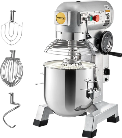 Vevor Commercial Food Mixer 10 Qt with Timing Function 3-Speed 450W New