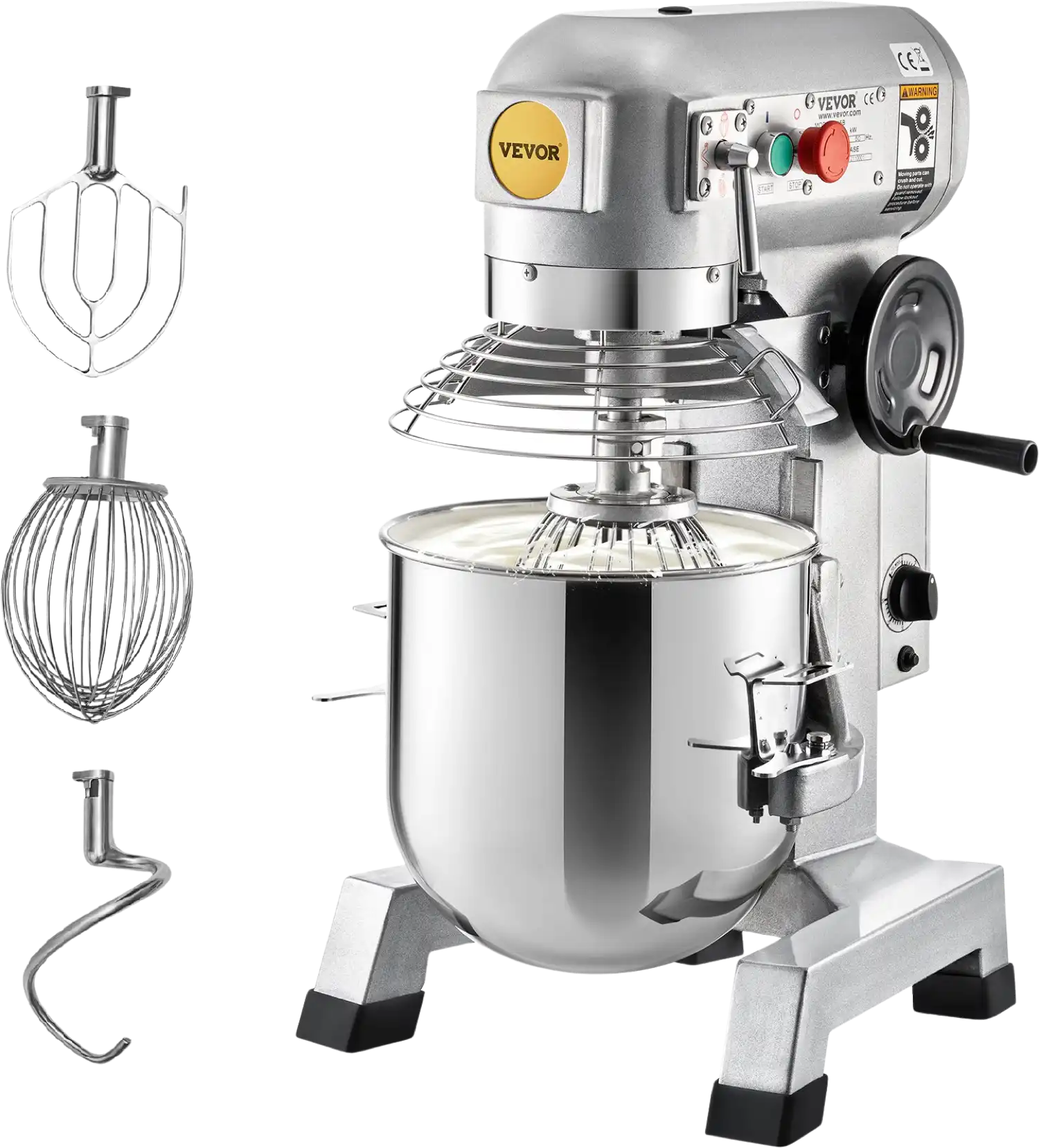 Vevor Commercial Food Mixer 15QT 3-Speed Adjustable with Timer 500W New
