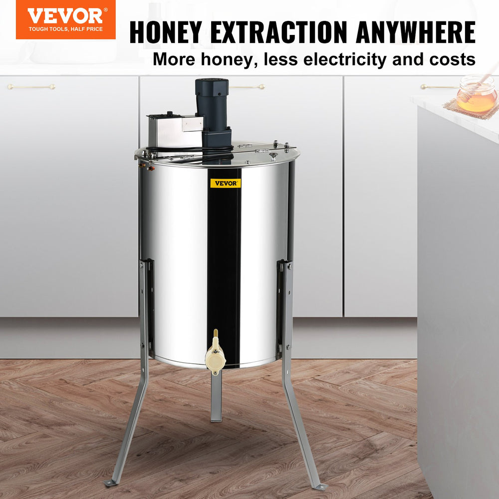 Vevor Honey Spinner Electric Extractor 4/8 Frames Stainless Steel New