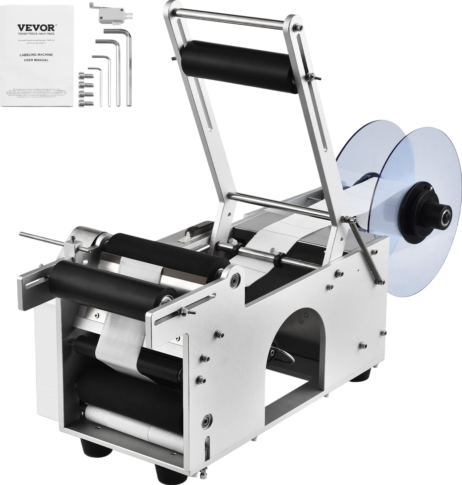 Vevor Round Labeling Machine Semi-Automatic with Pressing Bar for 0.78