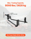 Vevor Weight Distribution Hitch 8,000 lbs Max Towing with Sway Control New