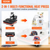 Vevor Heat Press Machine 15"x15" DIY 2-in-1 T-shirt and Hat Press New