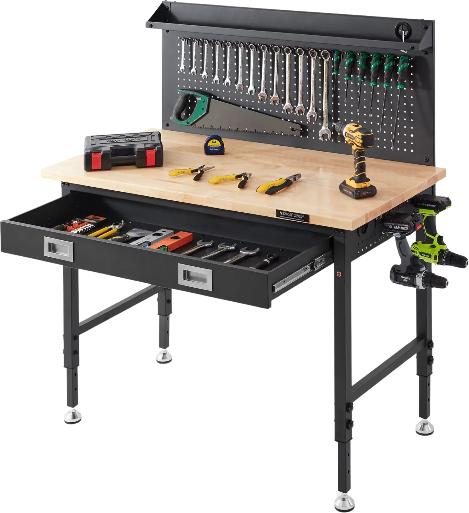 Vevor Workbench Adjustable Height 28