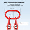 Vevor Chain Sling with Grab Hooks 3/8" x 10' G80 Steel 18,400 Lbs Load Capacity New