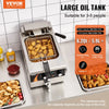 Vevor Countertop Deep Fryer Electric with Integrated Tank 6 Qt. 1750W New