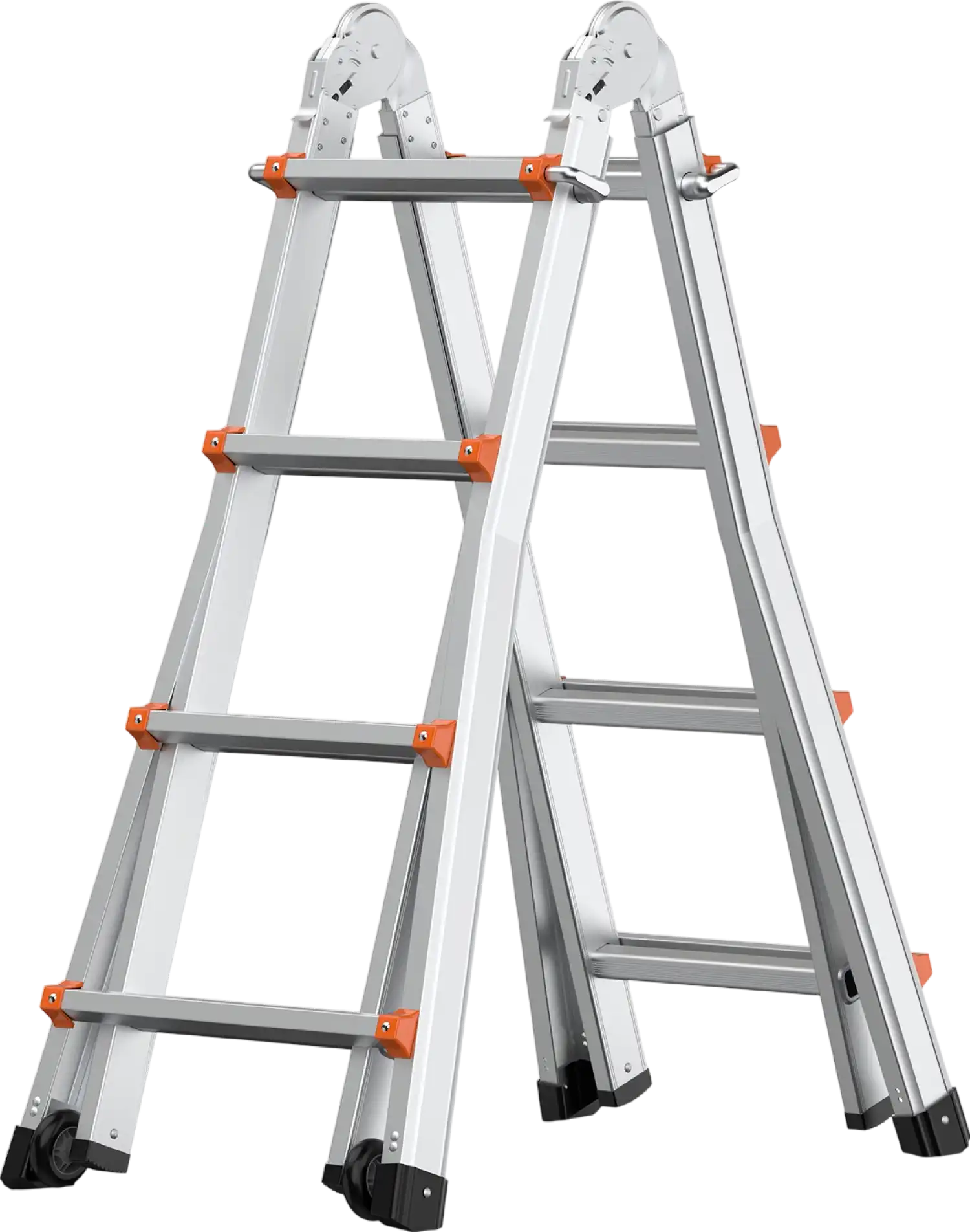 Vevor Telescoping Ladder A Frame 15.5 Ft 330 Lbs Capacity New