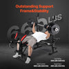 Vevor Weight Bench with Leg Curl Home Gym Adjustable Foldable 660 Lbs New