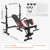 Vevor Weight Bench with Leg Curl Home Gym Adjustable Foldable 660 Lbs New