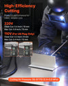 Vevor Plasma Cutter Welder 5-in-1 Combo CUT/TIG/Gas MIG/Flux MIG/MMA Non-Contact New