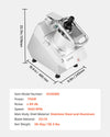 Vevor Food Processor Stainless Steel 750W with 6 Interchangeable Blades New