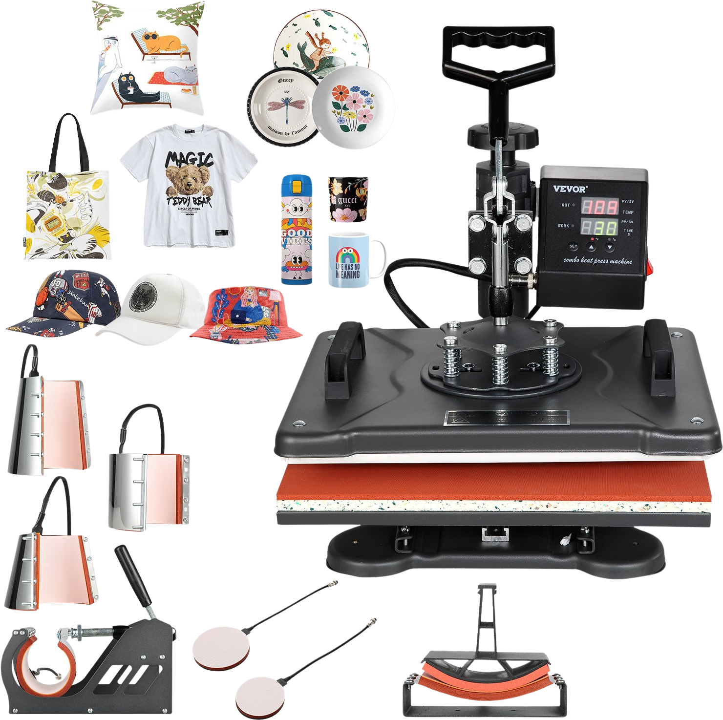 Vevor Heat Press 8-in-1 Machine 12