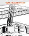 Vevor Refrigerated Display Case 7.1 Cu. Ft 2-Tier with LED Lighting Turbo Cooling New