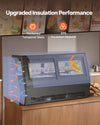 Vevor Refrigerated Display Case 7.1 Cu. Ft 2-Tier with LED Lighting Turbo Cooling New