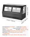 Vevor Refrigerated Display Case 7.1 Cu. Ft 2-Tier with LED Lighting Turbo Cooling New