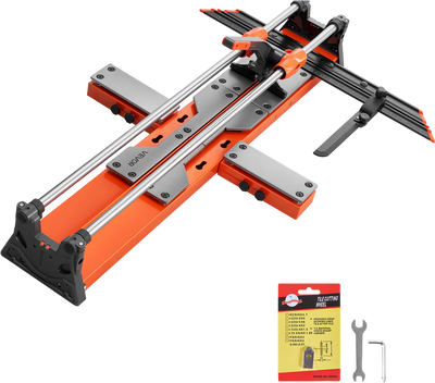 Vevor Manual Tile Cutter 39.4 in. with Spring-Loaded Base and Angle Fence New