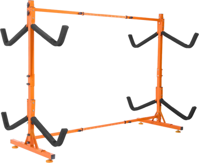 Vevor Freestanding Kayak Storage Rack 4-Boat Capacity Adjustable Width New