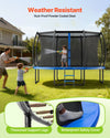 Vevor Trampoline 14 ft. with Enclosure Net Curved Rods 450 lb. Capacity New