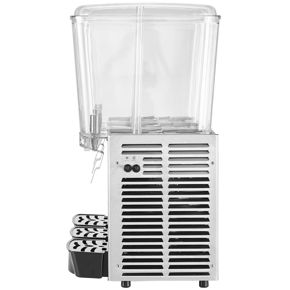 Vevor Commercial Cold Beverage Dispenser 4.75 Gal 3 Tanks 680W Stainless Steel New