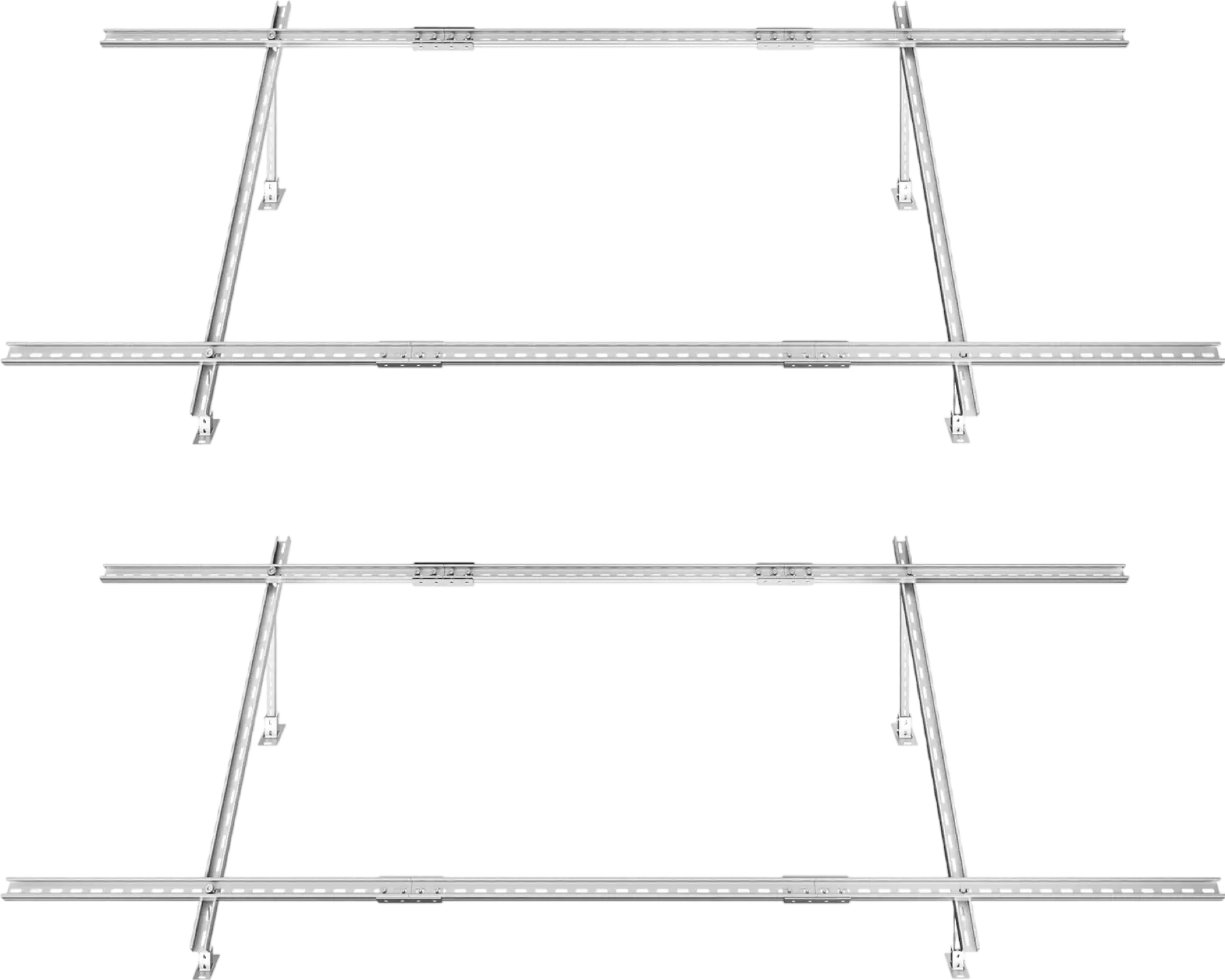 Vevor Solar Panel Mounting Brackets 30°-60° Adjustable 330 Lbs Capacity 2 Sets New