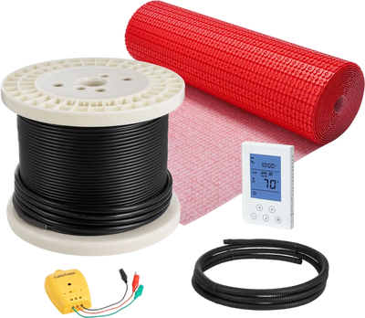 Vevor Floor Heating Mat System 100 sq. ft. with Smart Control Thermostat 120V New