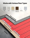 Vevor Floor Heating Mat System 120 sq. ft. with Smart Control Thermostat 120V New
