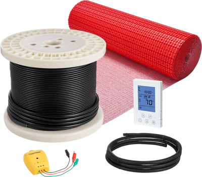 Vevor Floor Heating Mat System 120 sq. ft. with Smart Control Thermostat 120V New